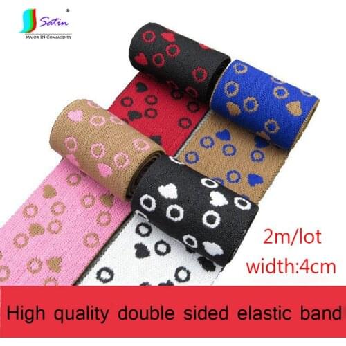 High Quality Waistband Rubber Band Garment Accessories, Soft Jacquard Double-sided Widening Elastic Band Width 4cm A0181F