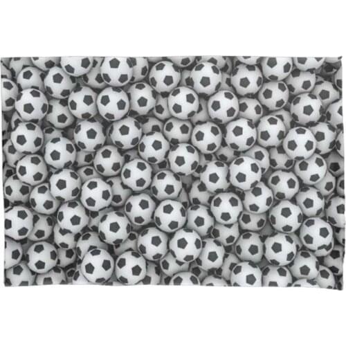 Funny Soccer Balls Pillowcase Throw Pillow Cushion Cover Sofa Home Decorative Zippered 20x30 inch