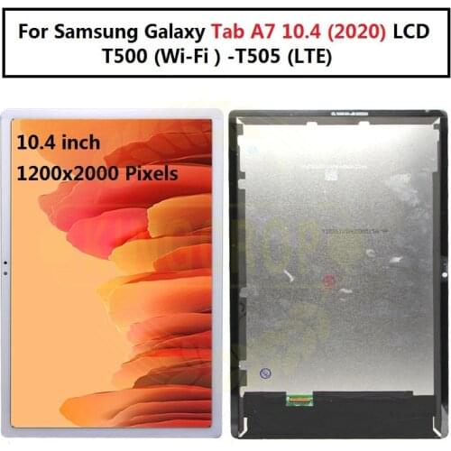 Original For Samsung Galaxy Tab A7 10.4 (2020) SM-T500 T505 T500 LCD Display Touch Sensor Glass Screen Digitizer Assembly 5.0