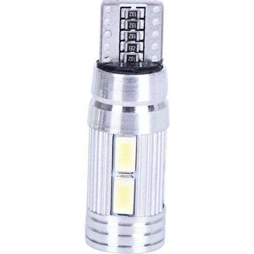 1Pcs 5630 6SMD T10 W5W LED Canbus 168 194 Car Wedge Side Bulb White 6000K Auto Light Dome Door Map light DC 12V