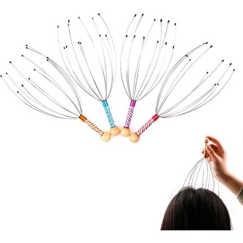 1Pcs Head Massager Scratcher Scalp Neck Release Relax Stress Massage Octopus New