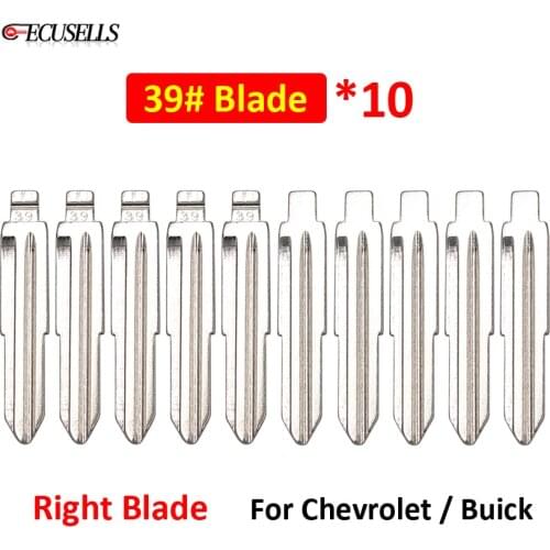 10Pcs/Lot NO.39 #39 Ucut Blade For Buick Excelle For Chevrolet Lova Right Blade Flip Remote Car Key Blank Keyless Entry System