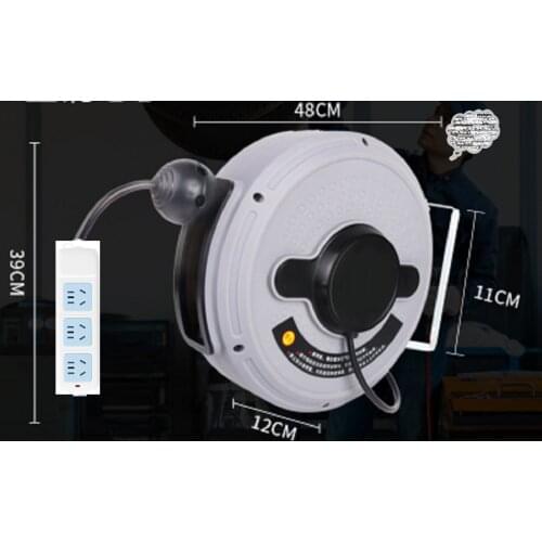 11-20M Automatic electric power source hose reel retractable telescopic pipe winder Pneumatic tool for automotive repairing