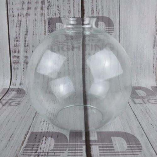 200mm round glass lamp shade clear vintage 42mm hole for E27 holder DIY hanging lighting glass shade globe lighting lampshade