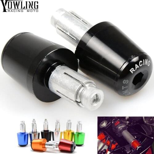 8 colors for option 22mm Universal Handlebars Grips counterweight For Kawasaki ninja zx6r zx9r zx12r z800 z1000 z750 Z250 ER6N/F