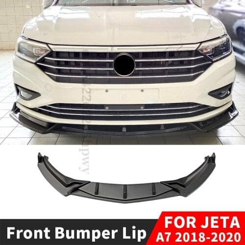 For VW JETTA A7 MK7 2018 2019 2020 Front Bumper Lip Protector Deflector Splitter Diffuser Guard Body Kit Tuning Accessories