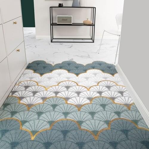 Large Carpet Indoor Doormat Rugs Absorbent Front Door Mat Rubber Non Slip Washable Dirt Trapper Rug Geometry Plaid Entrance Rug