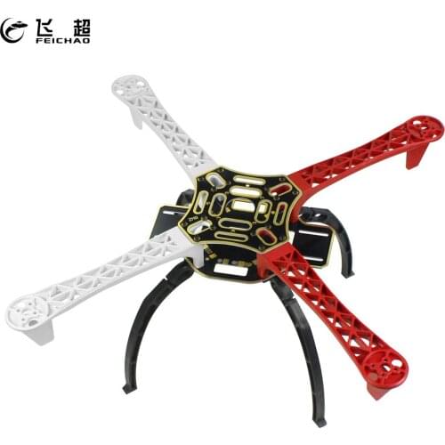 FEICHAO F450 Drone Frame Kit 4-Axle Airframe 450mm Quadcopter Frame Kit with Landing Skid Gear for DIY RC Drone Accessories