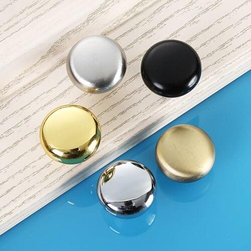 Round Alloy Single Hole 28*25.5mm Door Handles Kitchen Cabinet Wardrobe Cupboard Closet Drawer Pulls Furniture Knobs