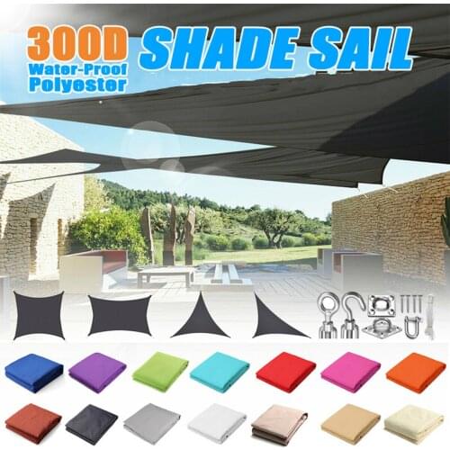 Square Sail Awning Shades Fabric Rectangle Garden Enclosure Net Waterproof for and House Gazebo Oxford Shade Membrane Greenhouse