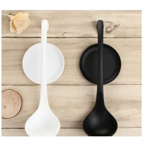 Long Handle Spoon Creative Swan Vertical Spoon Kitchen utensils Ladle Spoons Dinnerware Cooking Tools Kitchen Tool with Tray