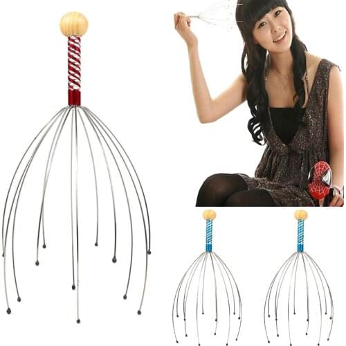 1pc Head Massager Neck Massage Octopus Scalp Claw Stress Relax Spa Headache Stimulate Blood Circulate Pain Relief Body Massager