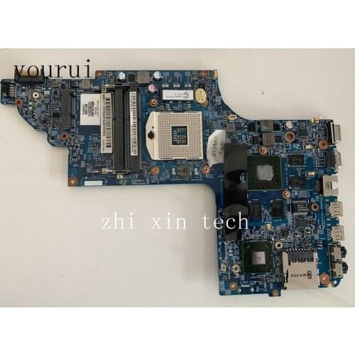 Yourui For HP Pavilion DV6 DV6-7000 Notebook PC Motherboard 682170-001 682170-501 48.4ST10.011 Laptop motherboard DDR3 Test ok