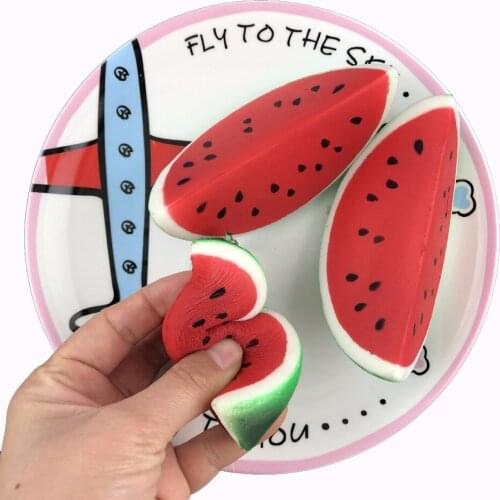 Cute Squeeze Squishy Watermelon Antistress Fruit Slow Rising Gift For Children Adult Simulation Stress Relief Squishes Toys