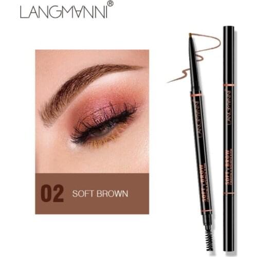New Double-head Rotating Automatic Eyebrow Pencil Waterproof And Durable 1.5mm Ultra-fine Wild Eyebrow Makeup Cosmetics TSLM1