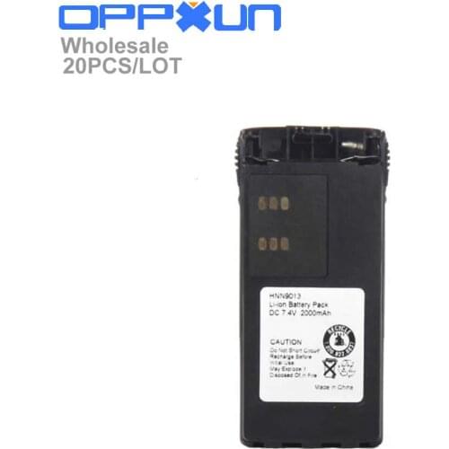 Wholesale OPPXUN 20PCS/LOT 7.4V 2000mAh Li-ion HNN9013B HNN9013D HNN9013A Battery for MOTOROLA HT750 HT1250 GP328 GP338