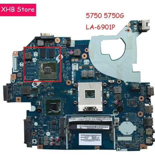 LA-6901P For Acer 5750 5750G 5755 laptop motherboard HM65 GT520M 1gb original Test motherboard