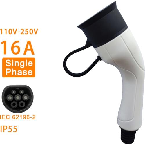 EV Plug Type 2 Adapter EVSE charger Female IEC 62196 Convertor 16A 32A one phase 3 phase