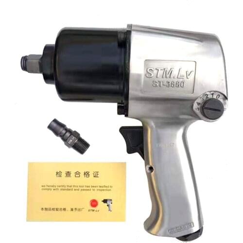 Jitterbug 1/2 Inch Pneumatic Air Impact Wrench Air Car Repairing Impact Wrench Tools 1000ft 1100NM Big Torque
