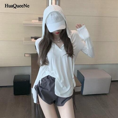 Casual suit womens two-piece suit home loose sports womens hoodie and sports shorts solid color fashion pullover suit sportswe