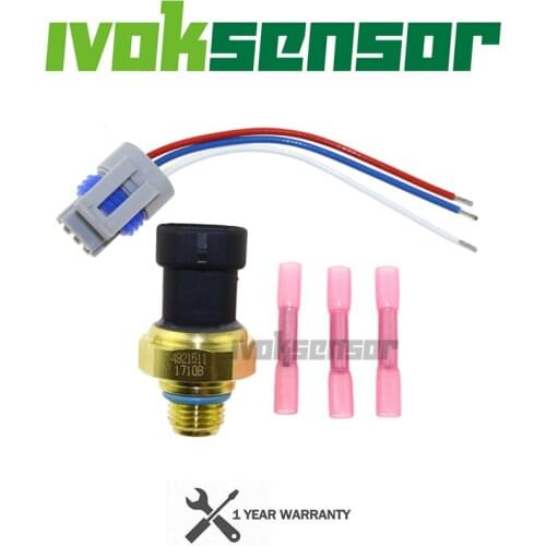 With Plug New OEM Engine Oil Pressure Sensor Switch Fits For Cummins N14 M11 ISX L10 Dodge Ram 2500 Ram 3500