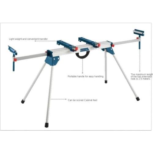 Multifunctional Portable Miter Saw Bracket Folding Aluminum Workbench Bracket Foldable Woodworking Table Movable Bracket