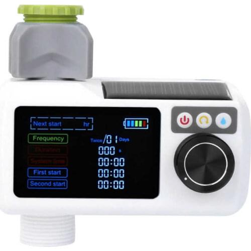 Solar Powered Intelligent Automatic Drip Irrigation Controller Set Rain Sensing Detector Garden Watering Timer Kit With 20m Hose