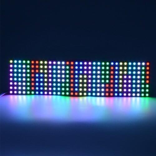 1 pcs/lot DC5V 8x32 Pixel WS2812B LED Panel light Digital Flexible Individually addressable 8*32 256 pixels led matrix