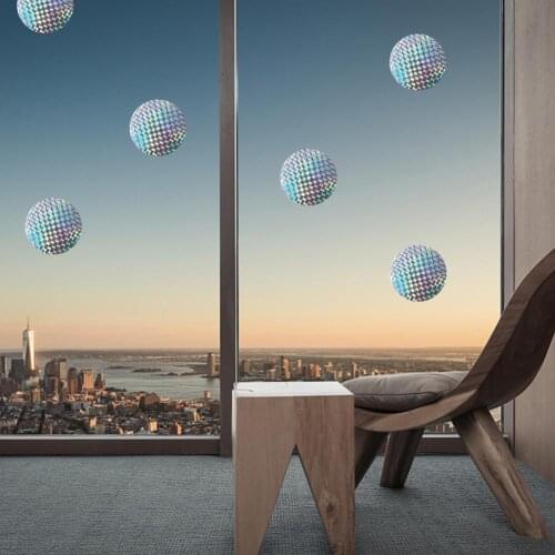 20Pcs/Set Anti-Bird Tape Bird Repeller Tape Reflective Non-slip Round Shape Bird Deterrent Reflective Sticker for Garden