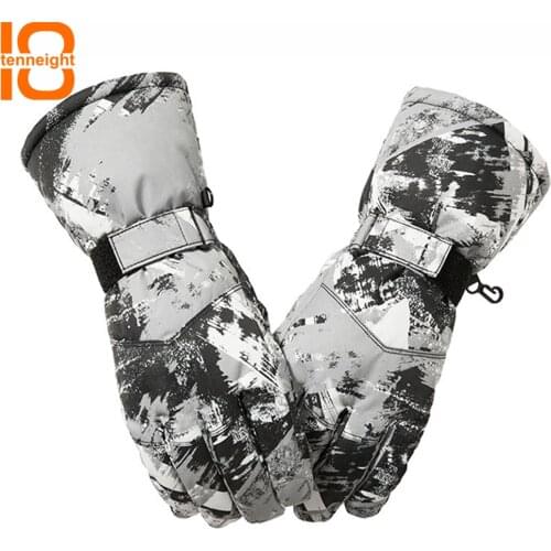 TENNEIGHT Outdoor Sports Ski gloves for men women Waterproof snowboard gloves Snowmobile Motorcycle Riding Outdoor Snow Gloves