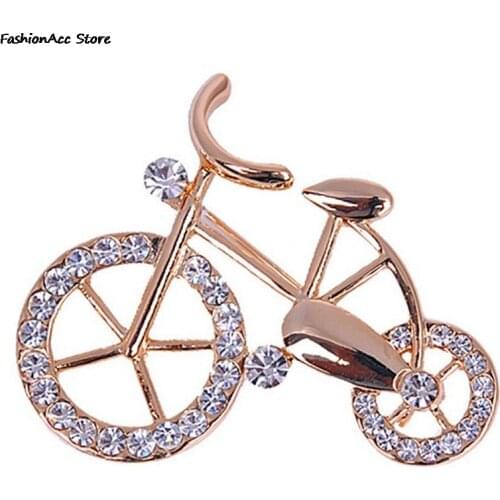 Bike Brooch Pins Men And Women Sporty Casual Metal Bicycle Booch Jewelry Broche Brosche Broszka