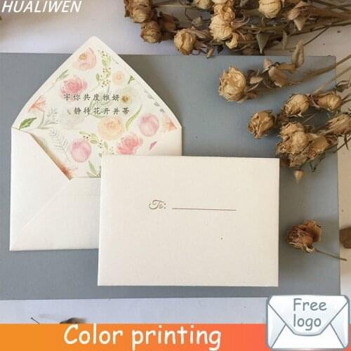 Vintage Western Envelope Beige Earth Paper Envelope Wedding Invitation Printing Lined Envelope Custom Envelope