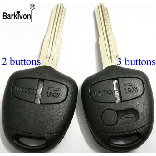 Barkivon 2 3 buttons replacement remote KL1 key case shell for Mitsubishi Lancer EX Evolution Grandis Outlander blank key fob