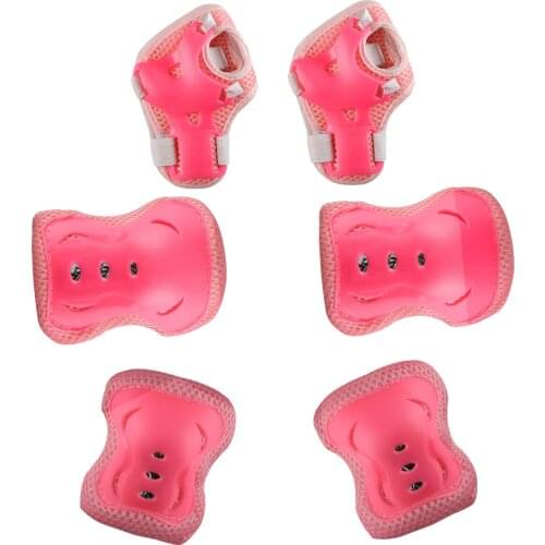 Kids Scooter Skate Protection Elbow/Knee Pads / Wrist-Brace Guards 6Pcs/Set children bicycle pad