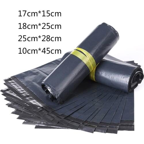 10PCS/lot 15*17cm Multi Sizes Black Self Seal Post Plastic Retail Packaging Packing Poly Bag Packaging Bags For Necklace