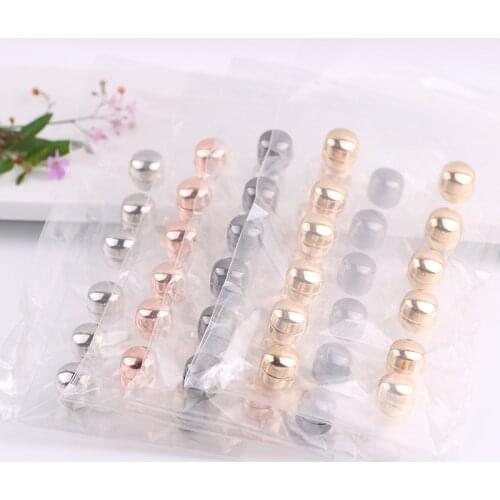 12pcs Strong Metal Plating Safe Usefull Magnet Brooch Luxulry Accessories Muslim Magnetic Hijab Clip Scarf Buckle Magnet