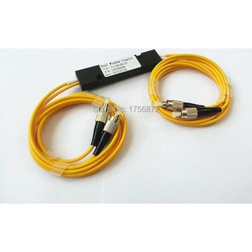 1310/1550nm Dual Window 50/50 Coupling Ratio FC/PC ABS Box Type 2x2 FBT Coupler FBT Splitter