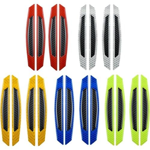 4 PCS Car Door Reflective Strip Anti-Collision Self-adhesive Mark Sticker