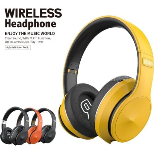 Bluetooth 5.0 Headphones Wireless Earphone Over-ear Noise HiFi Stereo Canceling Gaming Headset with Mic Support TF Card
