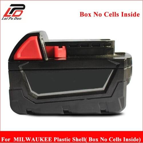 Rechargeable Battery case for MILWAUKEE 18v NI-MH NI-CD Plastic Shell( Box No Cells Inside)