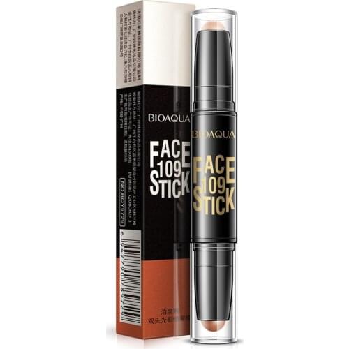 Dropshipping BIOAQUA Makeup Concealer Pen Double Head 3D Bronzer Highlighter Stick Contour Foundation Pencil SMJ