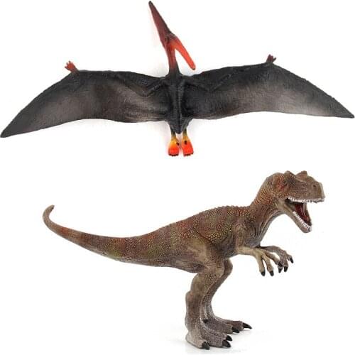 Simulation Dinosaur Figures Toy Dino Park Liopleurodon Pterosaur Tyrannosaurus Allosaurus Model Collection Toy Kids Gift
