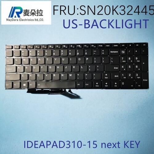 US English backlit KEYBOARD For Lenovo IdeaPad 310-15 510-15 E52-80 310-15ISK V110-15 V310-15 keyboard w/ backlit