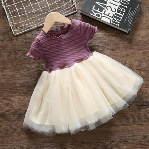 Baby New Girl Summer Dress Mesh Tutu Dress Toddle Cute Party Suspender Dresses Kids Princess Dress Baby Childrens Clothing