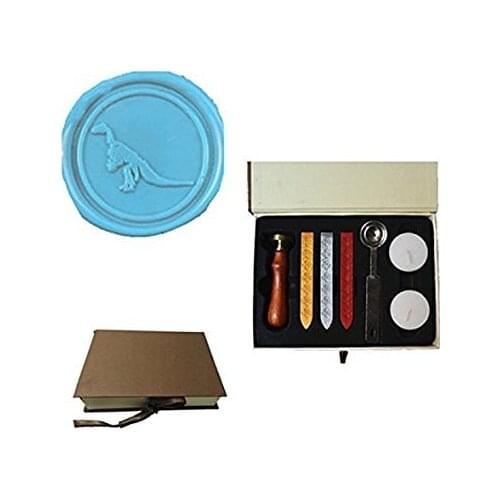 MDLG Vintage The Dinosaur Custom Picture Logo Wedding Invitation Wax Seal Sealing Stamp Sticks Spoon Gift Box Set Kit