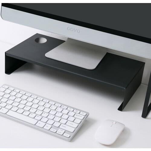 Wrought Iron Computer Monitor Increased Rack Office Wrought Iron Base Desktop Keyboard Storage Storage Organizing Bookshelf