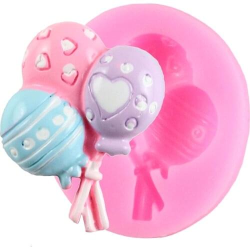 DIY Balloon Silicone Mold Baby Birthday Sugarcraft Fondant Cake Decorating Tools Chocolate Gumpaste Mould Candy Clay Resin Molds