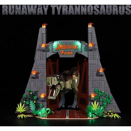 LED Lighting Kit For Jurassi Word Jurassi Park: T. rex Rampage Toy Building Blocks Lighting Set 75936(NOT Included The Model)