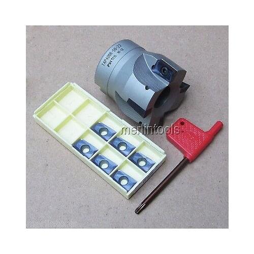 4Flute 400R 50mm Face End Mill + 10PCs APMT1604 Carbide Inserts Set