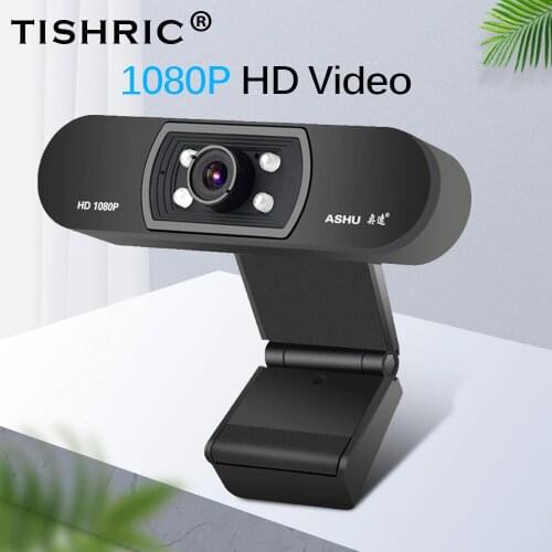 ASHU H800 Webcam 1080p Full HD Video USB Web Camera With Micphone For Computer Web Cam With Zoom For PC Night Vision Mini Camera